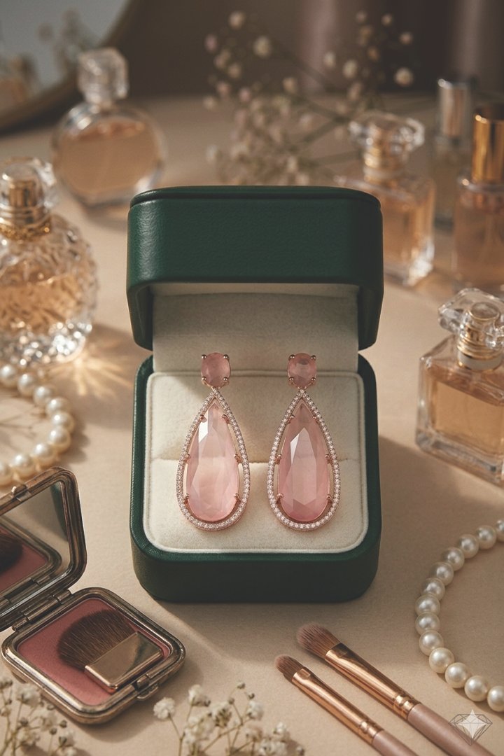 Rose Blush American Diamond Drops